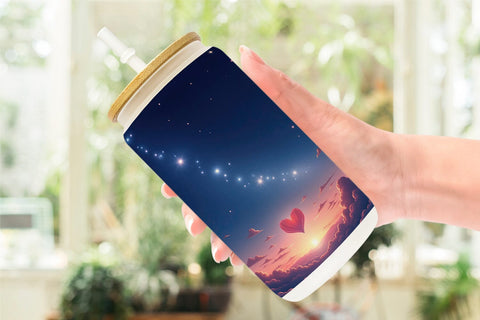 Glass Can Cupid Sky Sublimation artnoy 