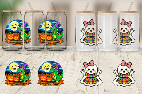 Glass Can Cute Characters Sublimation artnoy 