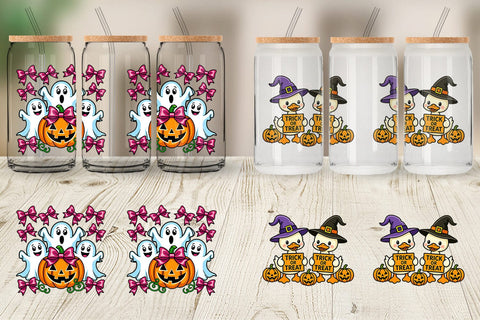 Glass Can Cute Halloween Sublimation artnoy 