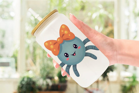 Glass Can Cute Halloween Sublimation artnoy 