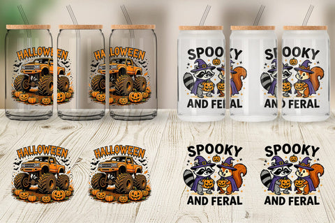 Glass Can Cute Halloween Sublimation artnoy 