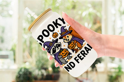 Glass Can Cute Halloween Sublimation artnoy 