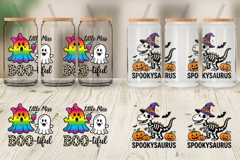 Glass Can Cute Halloween Sublimation artnoy 