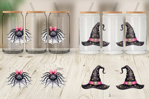 Glass Can Cute Kids Halloween Sublimation artnoy 