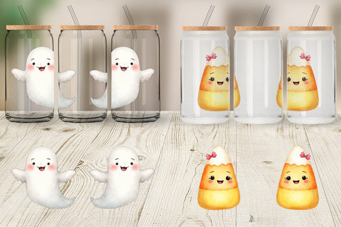 Glass Can Cute Kids Halloween Sublimation artnoy 