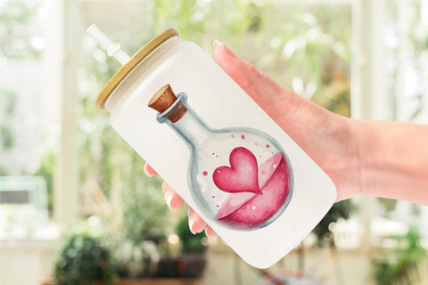 Glass Can Cute Pink Halloween Sublimation artnoy 