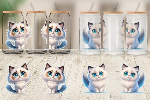 Glass Can Cute Ragdoll Cat SVG artnoy 