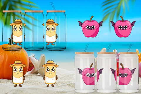 Glass Can Cute Summerween Treats Sublimation artnoy 