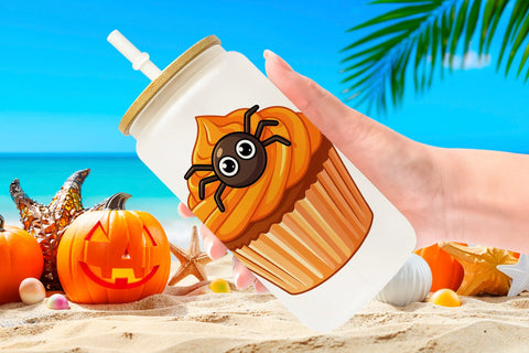 Glass Can Cute Summerween Treats Sublimation artnoy 