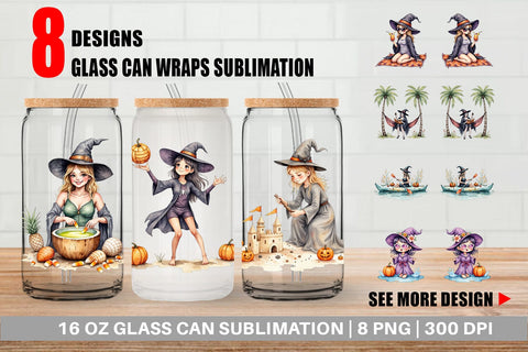 Glass Can Cute Summerwitch Vibes Sublimation artnoy 