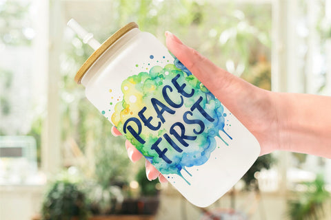 Glass Can Cute Ugly Alien Wisdom Quote Sublimation artnoy 