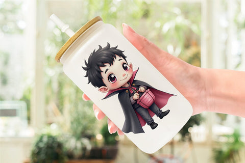 Glass Can Cute Vampire Boy Sublimation artnoy 