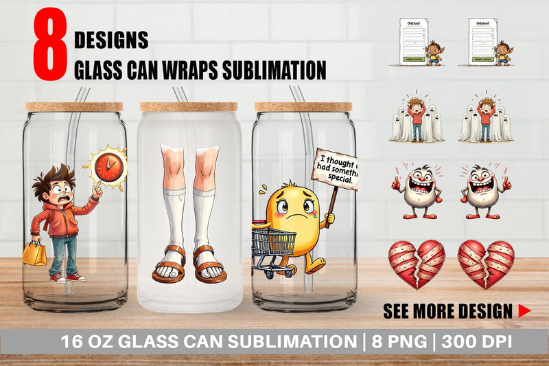 Glass Can Cyber Catastrophes Sublimation artnoy 