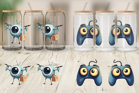 Glass Can Cyber Monday Craze Sublimation artnoy 