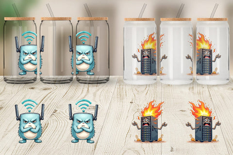 Glass Can Cyber Monday Glitchfest Sublimation artnoy 