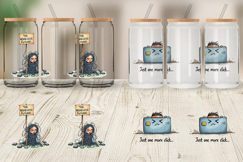 Glass Can Cyber Monday Glitchfest Sublimation artnoy 