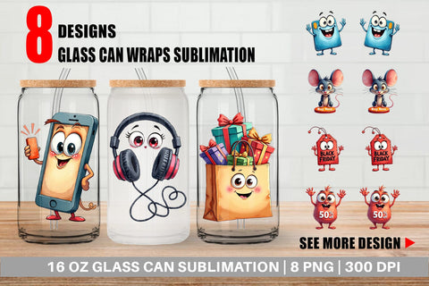 Glass Can Cyber Sale Tech Sublimation artnoy 