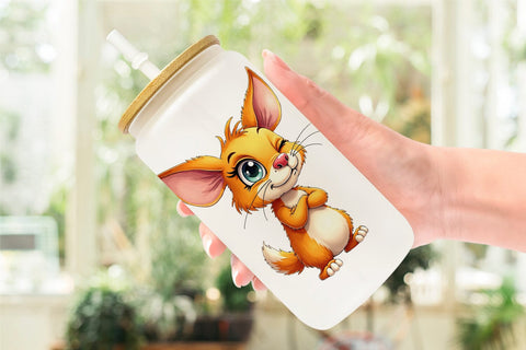 Glass Can Cynical Farmhouse Decor Sublimation artnoy 