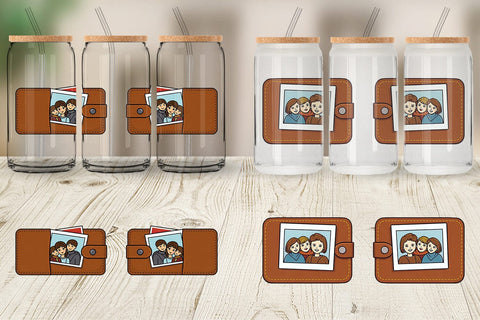 Glass Can Dad’s Wallet Sublimation artnoy 