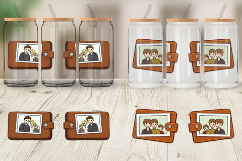 Glass Can Dad’s Wallet Sublimation artnoy 