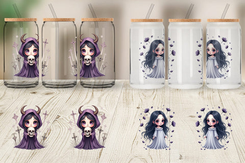 Glass Can Dark Fantasy Dolls Sublimation artnoy 