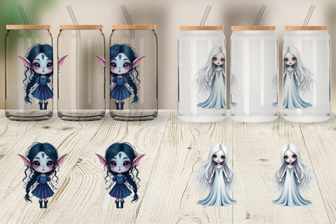 Glass Can Dark Fantasy Dolls Sublimation artnoy 