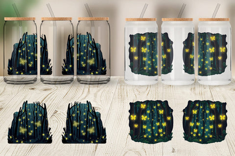 Glass Can Deep Forest Sublimation artnoy 