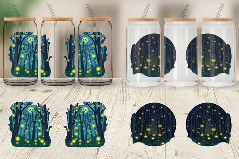 Glass Can Deep Forest Sublimation artnoy 