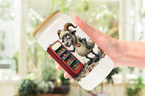 Glass Can Doctor Chaos Critters Sublimation artnoy 