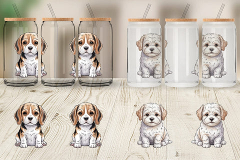 Glass Can Dog Nursery Sublimation artnoy 