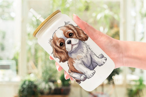 Glass Can Dog Nursery Sublimation artnoy 
