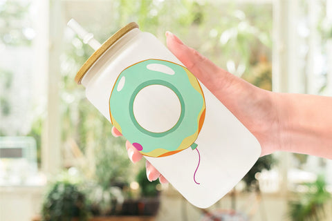 Glass Can Donut Balloon Sublimation artnoy 