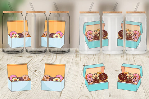 Glass Can Donut Box Sublimation artnoy 