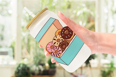 Glass Can Donut Box Sublimation artnoy 