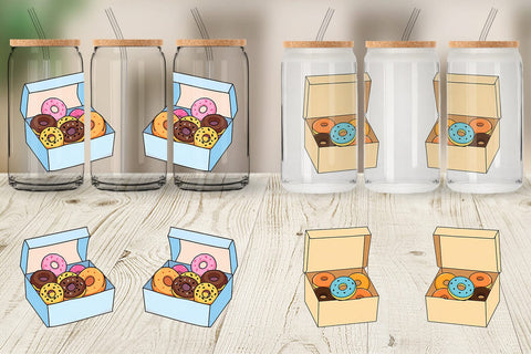 Glass Can Donut Box Sublimation artnoy 