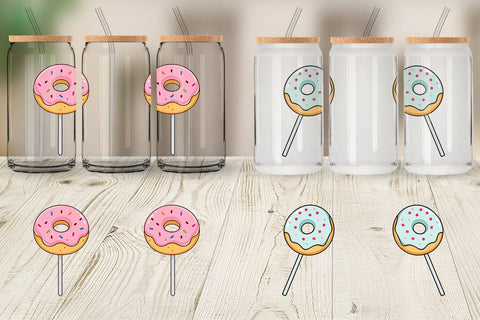 Glass Can Donut Stick Sublimation artnoy 