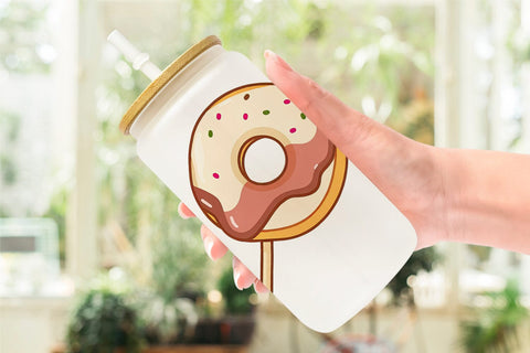 Glass Can Donut Stick Sublimation artnoy 