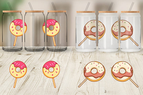Glass Can Donut Stick Sublimation artnoy 
