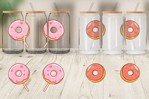 Glass Can Donut Stick Sublimation artnoy 