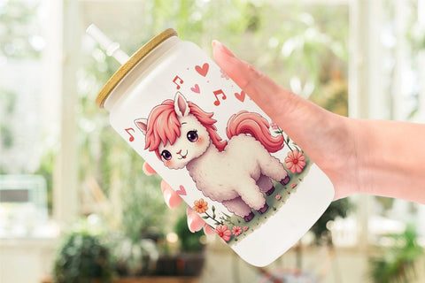 Glass Can Doodle Dream Animals Sublimation artnoy 