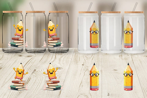 Glass Can Eager Pencil Sublimation artnoy 