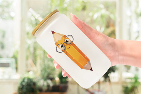 Glass Can Eager Pencil Sublimation artnoy 