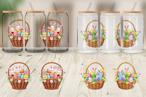 Glass Can Easter Basket Sublimation artnoy 