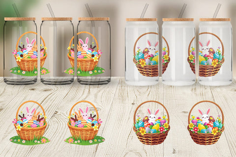 Glass Can Easter Basket Sublimation artnoy 