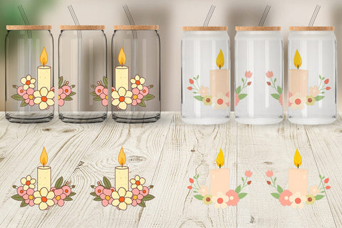 Glass Can Easter Candle Sublimation artnoy 