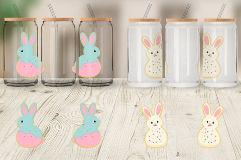 Glass Can Easter Cookie Sublimation artnoy 