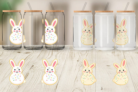 Glass Can Easter Cookie Sublimation artnoy 
