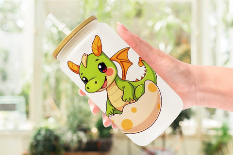 Glass Can Easter Dragon Sublimation artnoy 