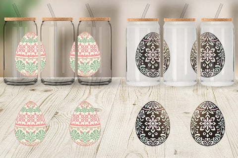 Glass Can Easter Egg Sublimation artnoy 