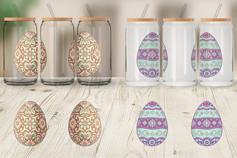 Glass Can Easter Egg Sublimation artnoy 
